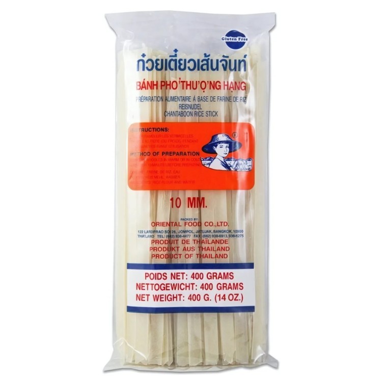 Πλατιά Νουντλς Ρυζιού Κομμένα - Rice Stick 10mm 400g FARMER Πλατιά Νουντλς Ρυζιού Κομμένα - Rice Stick 10mm 400g FARMER