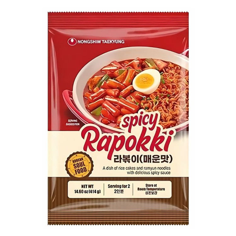 Instant Topokki with Ramyun Spicy Ropokki 414g NONGSHIM