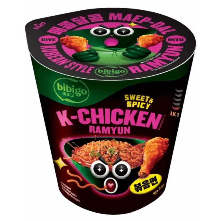 Instant K-Chicken Flavoured Ramen Cup 98g BIBIGO