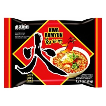Instant Noodles HWA Hot&Spicy Ramen 120G PALDO