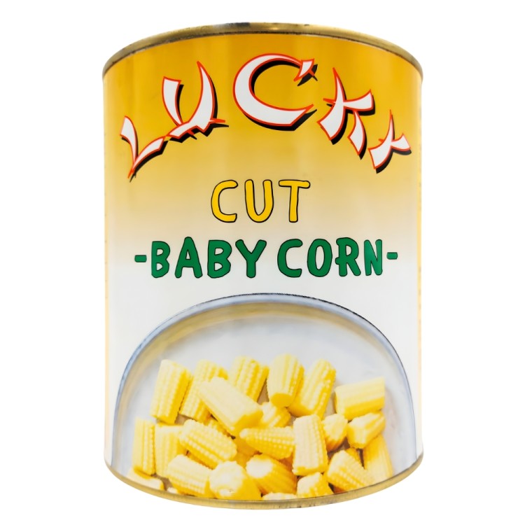 Canned Baby Corn Cut 2,95kg (DW 1,5 kg) LUCKY