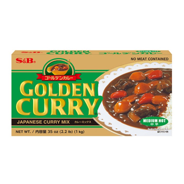 Golden Curry Medium Hot 1kg S&B
