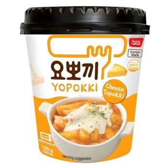 Στιγμιαίο Τοπόκκι (ζυμαρικό ρυζιού) με γεύση Τυριού 120g YOPOKKI