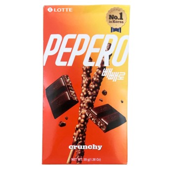 Pepero Chocolate and Cookie Sticks Crunchy 39g LOTTE