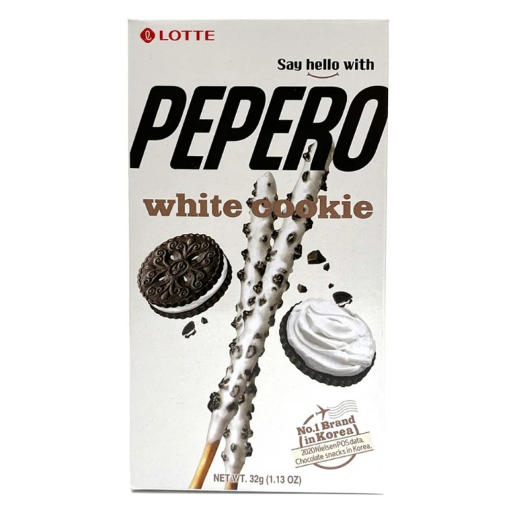 Pepero Γλυκά Μπιστκοτένια Στικς με Επικάλυψη Λευκής Σοκολάτας και Μπισκότου 32g LOTTE