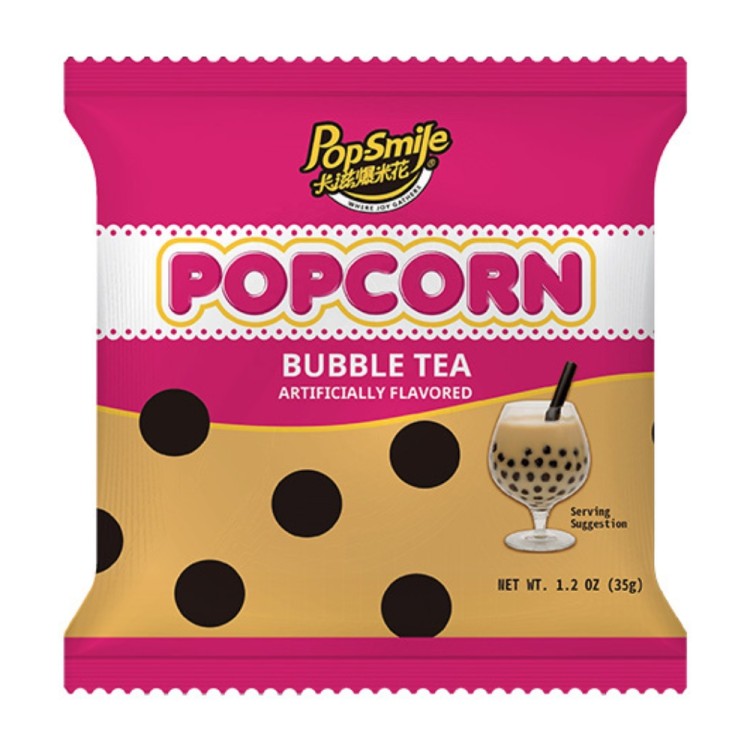 Pop Corn Bubble Tea Flavour 35g POP-SMILE