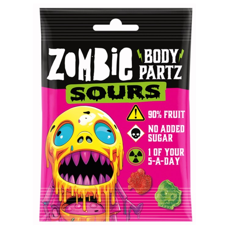 Ζελεδάκια με Γεύση Φρούτων Ξινά 35g ZOMBIE