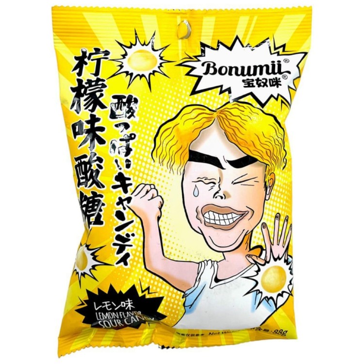 Sour Candy Lemon Flavour 88g BONUMII