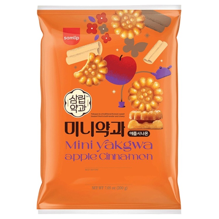 Mini Yakgwa Cookies with Apple & Cinnamon 200g SAMLIP