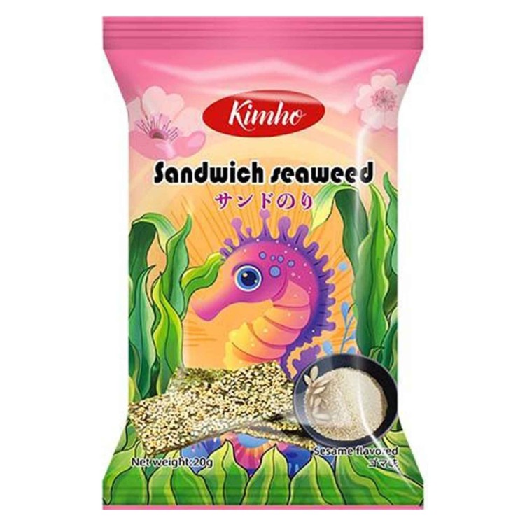 Σνακ Τηγανιτών Φυκιών με Σουσάμι 20g KIMHO