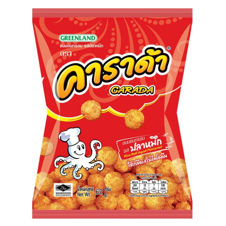 Rice Balls with Squid Flavour 62g CARADA
