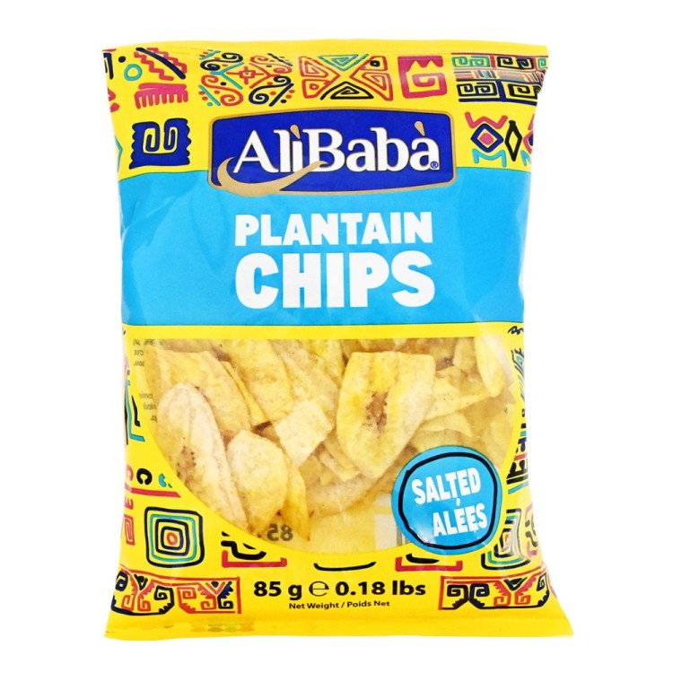 Τσιπς Μπανάνας Αντιλλών Ελαφρώς Αλατισμένα 85g ALIBABA