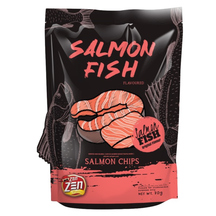 Salmon Flavoured Chips 70g ZEN ZEN