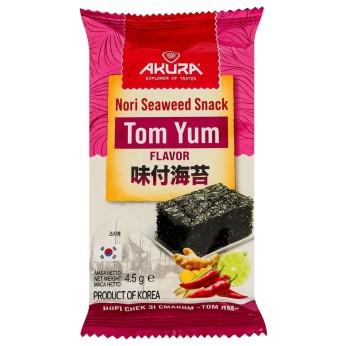 Σνακ Φυκιών με γεύση Tom Yum 4,5g AKURA