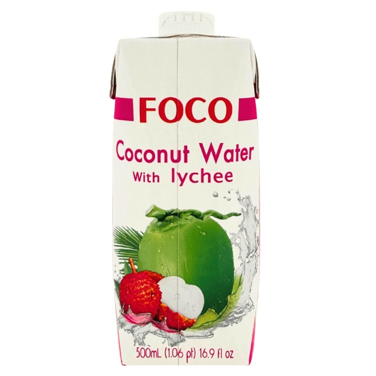 Coconut Water with Lychee 500ml FOCO