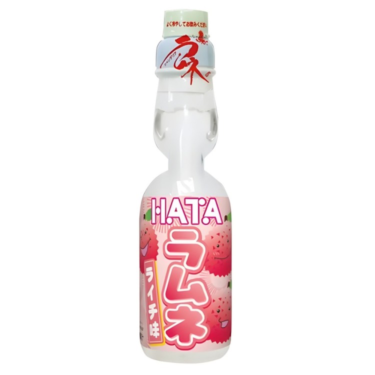 Ramune Carbonated Soft Drink Lychee Flavor 200ml HATAKOSEN