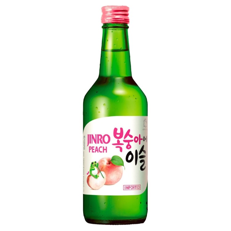 Κορεάτικο Ποτό Soju με Γεύση Ροδάκινο 13% 350ml JINRO
