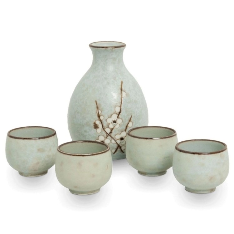 Σετ Για Σάκε Hana Light Green 1 Σετ 5 Τεμαχίων EDO JAPAN