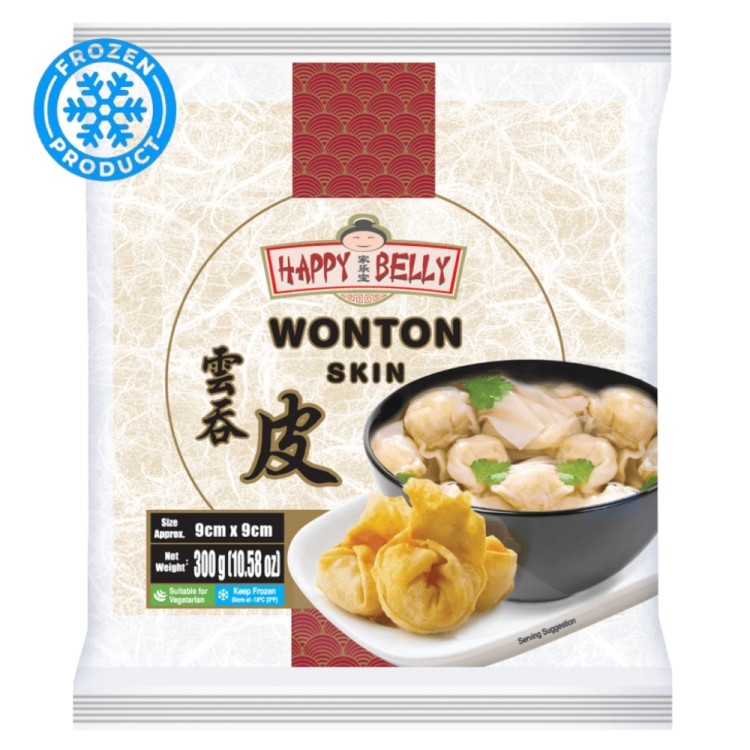 Wonton Skin 90mm 300g HAPPY BELLY