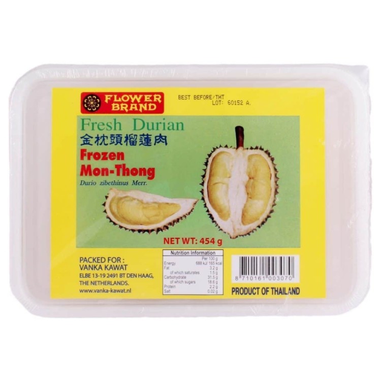 Durian Fruit Fillet Frozen 454g FLOWER
