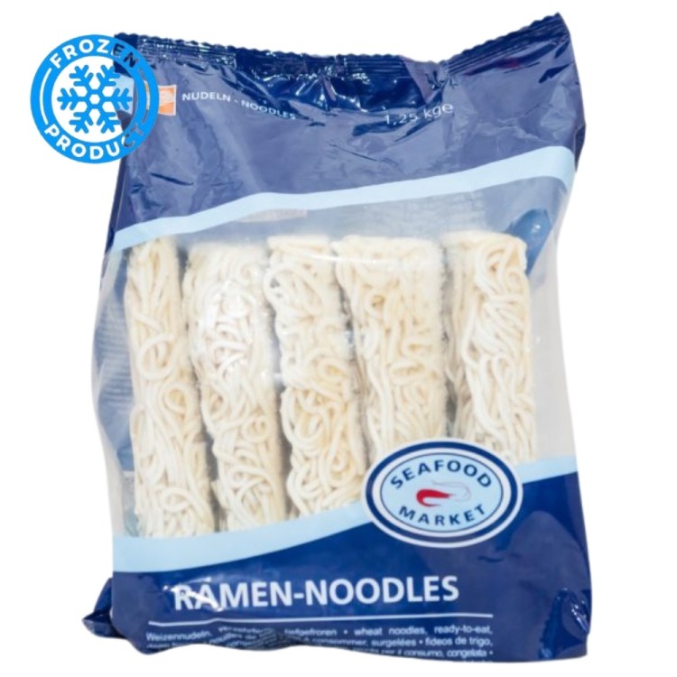 Ramen Noodles Frozen 1.25kg (5X250g) SEAFOOD MARKET Ramen Noodles Frozen 1.25kg (5X250g) SEAFOOD MARKET
