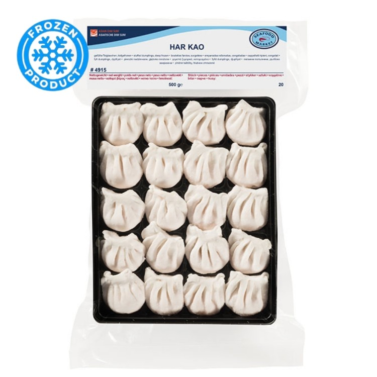 Κατεψυγμένα Har Kao Με Γαρίδα 500g (20x25g) SEAFOOD MARKET