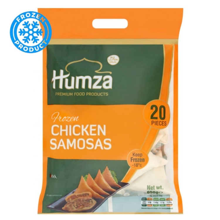 Chicken Samosa Frozen (20 Samosas) 650g HUMZA