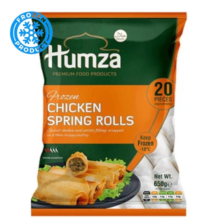 Chicken Spring Rolls Frozen (20 pcs) 650g HUMZA
