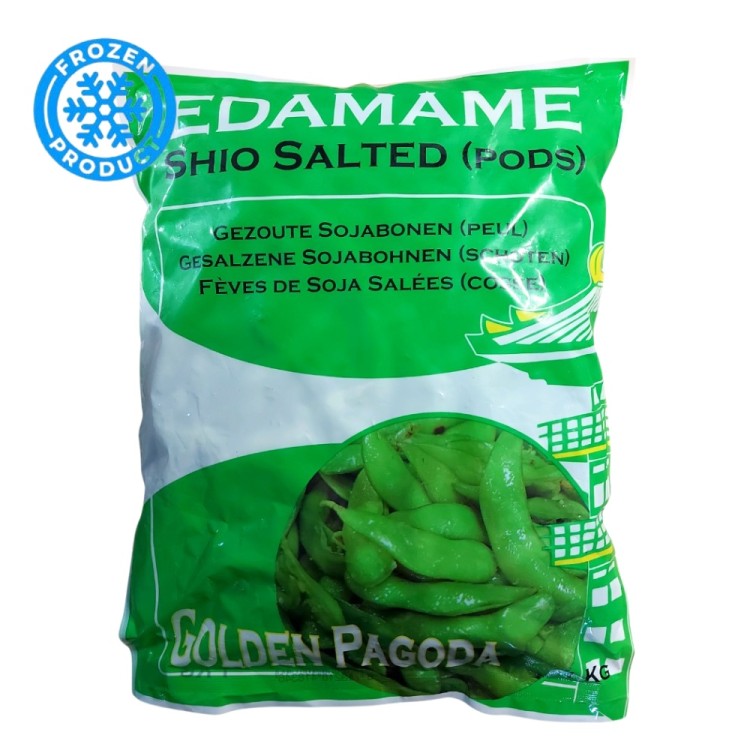 Edamame in Pod Blanched Salted 1kg GOLDEN PAGODA