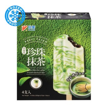 Matcha Latte Boba Ice Bar 300g (4 x 75g) SHAOMEI