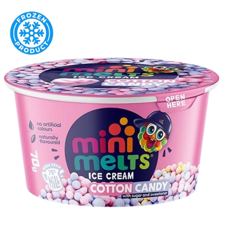Παγωτό με Γεύση Μαλλί της Γριάς 70g MINI MELTS
