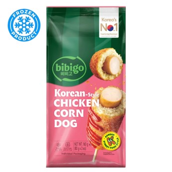 Corn Dog Korean Style Frozen 160g BIBIGO