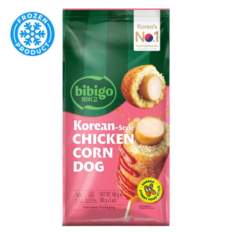 Corn Dog Korean Style Frozen 160g BIBIGO Corn Dog Korean Style Frozen 160g BIBIGO