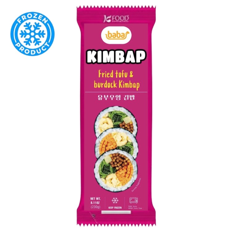 Gimbap Ρολά Φυκιών με Ρύζι με Τόφου & Ρίζα Κολλιτσίδας Κτψ 230g BABA Gimbap Ρολά Φυκιών με Ρύζι με Τόφου & Ρίζα Κολλιτσίδας Κτψ 230g BABA