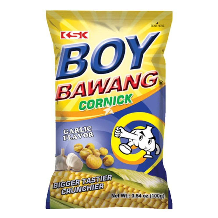 Boy Bawang Cornick Snack Garlic Flavour 100g KSK