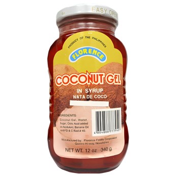 Red Nata de Coco in Syrup 340g FLORENCE