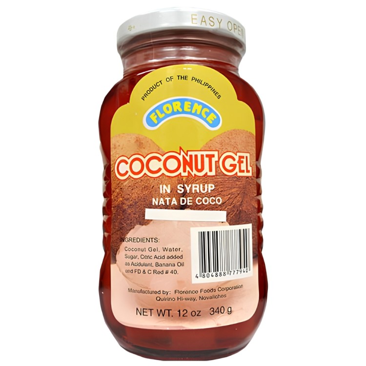 Κόκκινο Nata de Coco σε Σιρόπι 340g FLORENCE