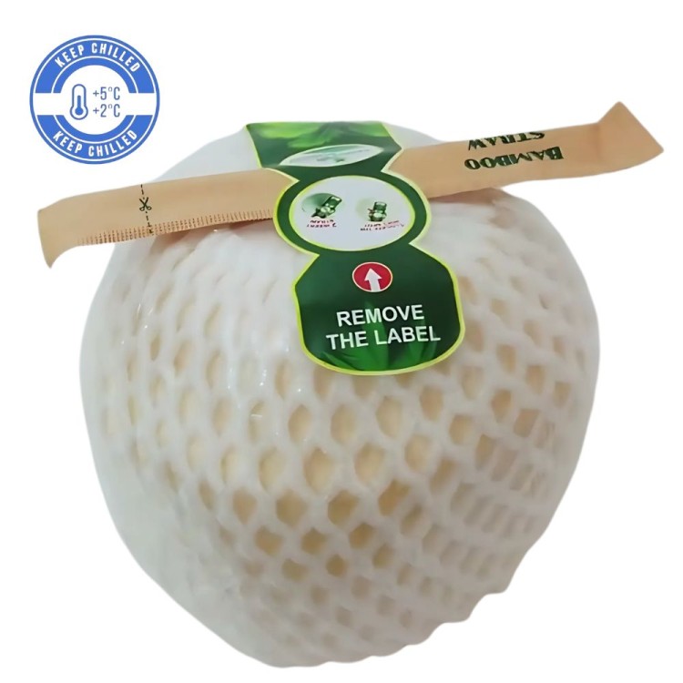 Young Coconut with Straw