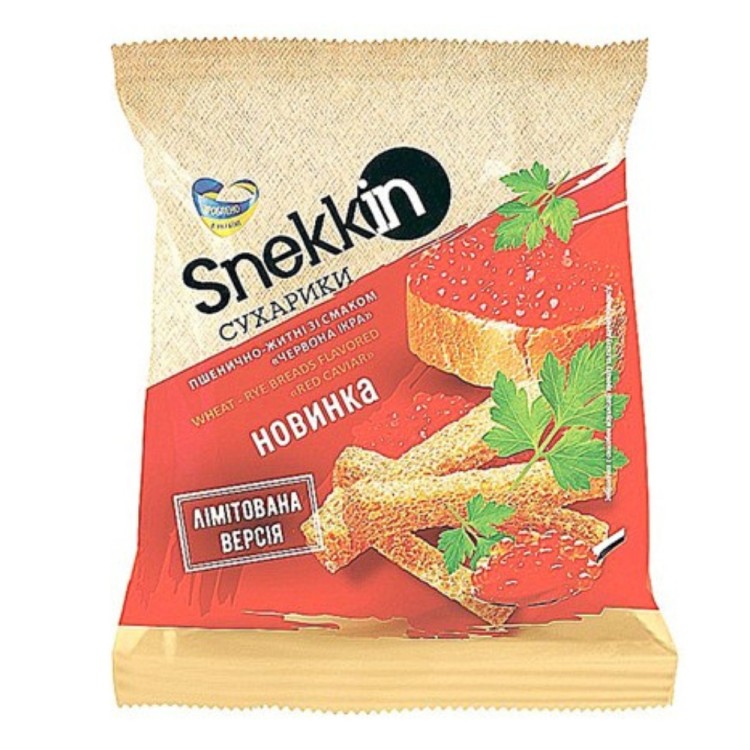 Salmon Roe Flavoured Bread Snack 70g SNEKKIN