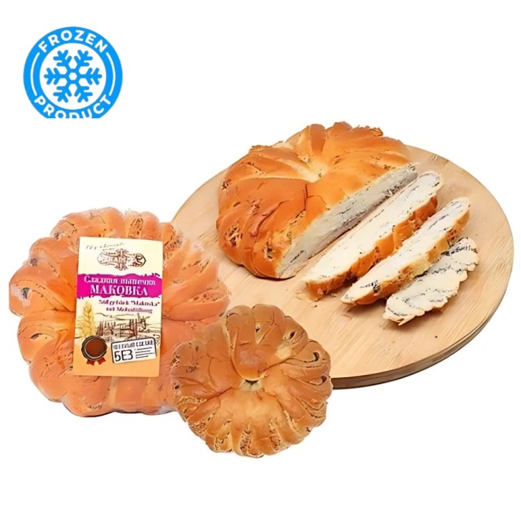 Sweet Bread With Poppy Seeds Frozen 350g TRADIZIA Sweet Bread With Poppy Seeds Frozen 350g TRADIZIA