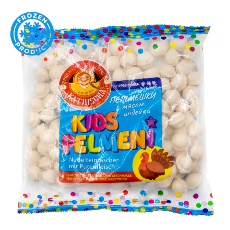 Pelmeni with Turkey for Kids - Пельмени детские с мясом индейки 500g KATJUSHA