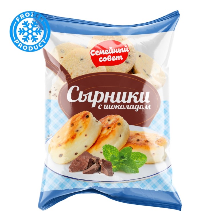 Pancakes Syrniki with Quark and Chocolate - Сырники с шоколадом 500g SEMEJNY SOVET