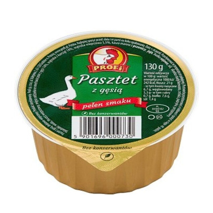 Poultry Pate with Goose - Паштет куриный с мясом гуся 130g PROFI