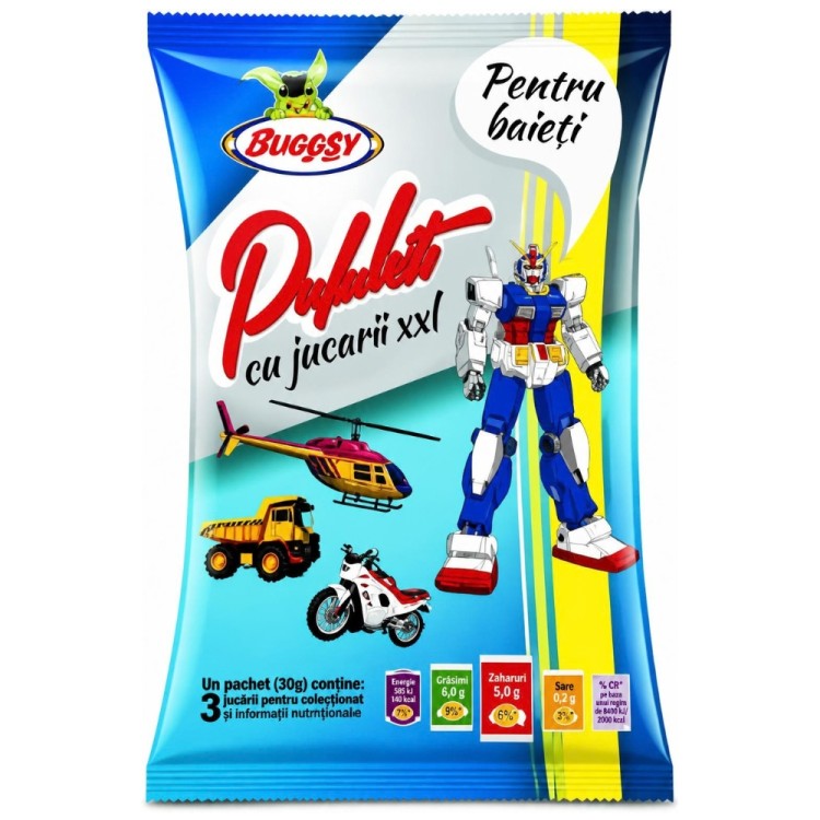 Corn Puffs with Surprise XXL for Boys 125g BUGGY