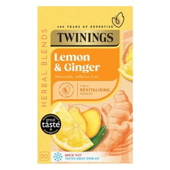 Αφέψημα Λεμόνι & Τζίντζερ 20 Φακελάκια 30g TWININGS