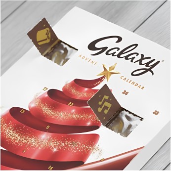 Galaxy Milk Chocolate Christmas Advent Calendar 110g MARS