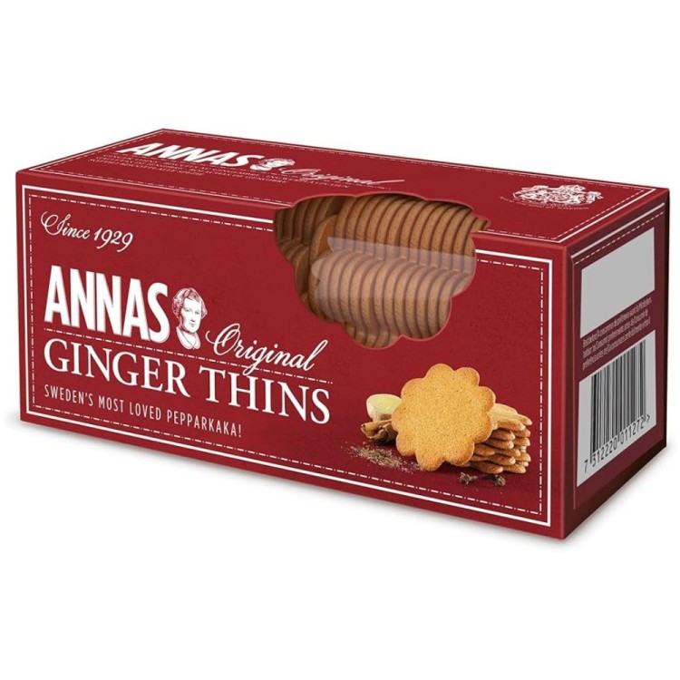 Λεπτά Μπισκότα Πιπερόριζας 150g ANNA'S