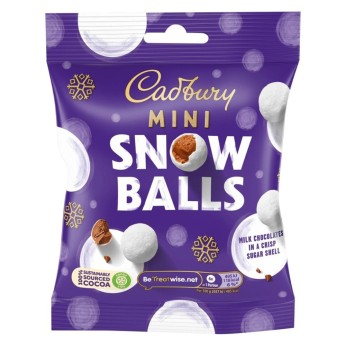 Χιονόμπαλες με Γέμιση Σοκολάτας 80g CADBURY