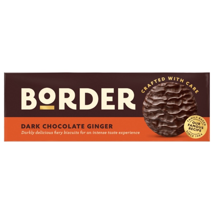Μπισκότα Πιπερόριζας με Επικάλυψη Μαύρης Σοκολάτας 150g BORDER