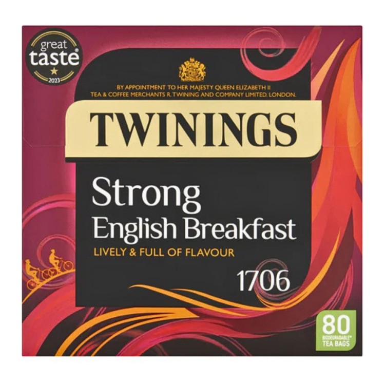 Strong English Breakfast Tea 80' TWININGS